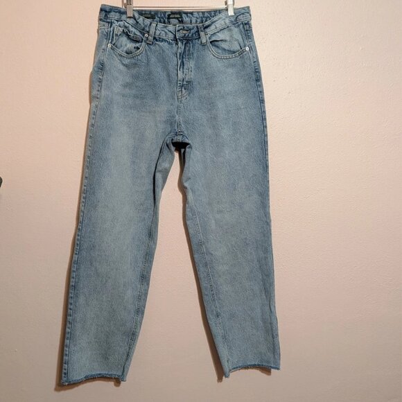 Wild Fable Light Wash High Rise Button Fly Straight Leg Jeans Size 12 Y2K 90s - Picture 2 of 9